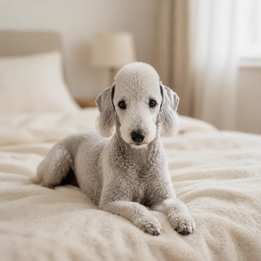 A Bedlington Terrier