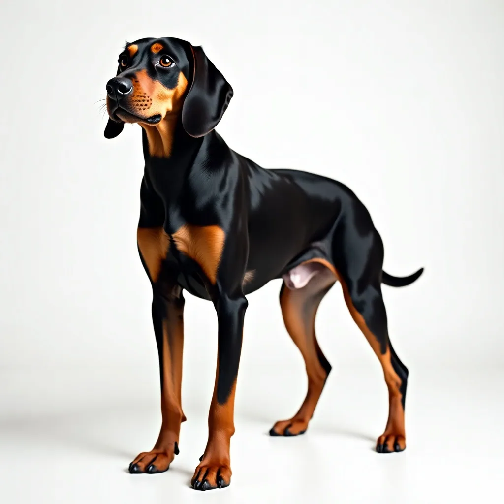 A Austrian Black and Tan Hound
